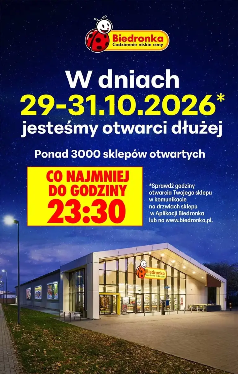 Biedronka Gazetka od 29.10.2026