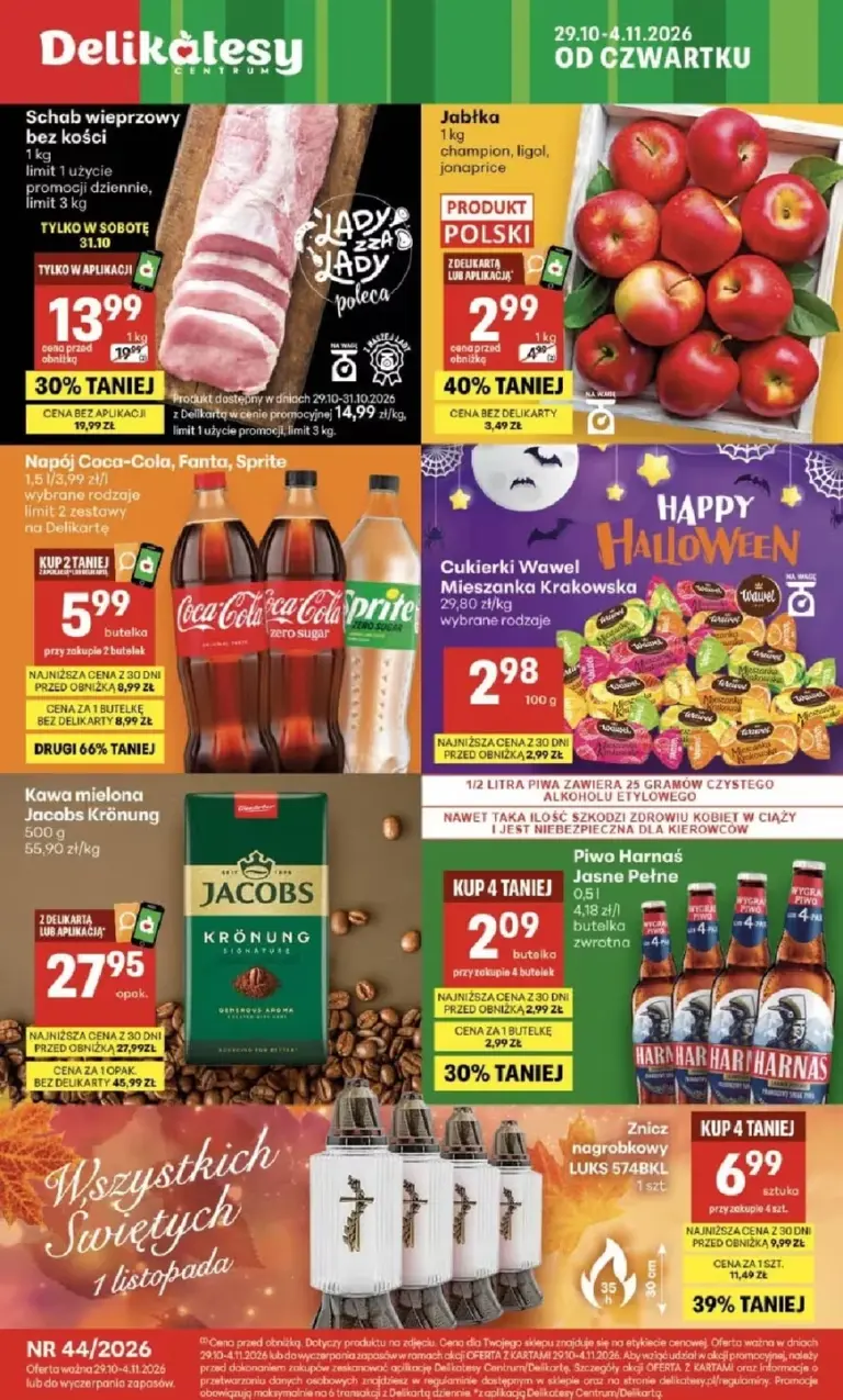 Delikatesy Centrum Gazetka od 29.10.2026