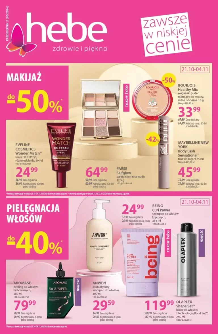 Hebe Gazetka od 21.10.2026