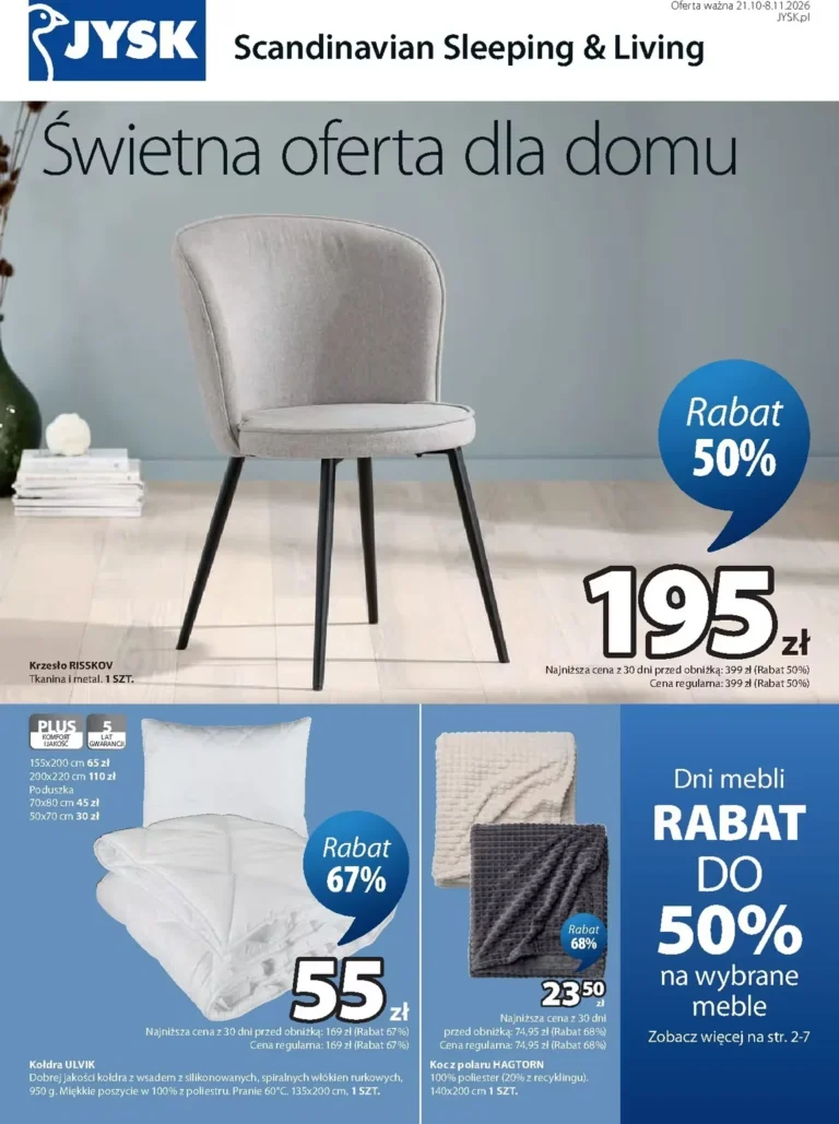 JYSK Gazetka od 21.10.2026