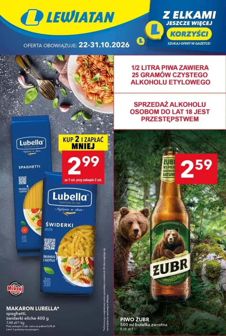 Lewiatan Gazetka od 22.10.2026