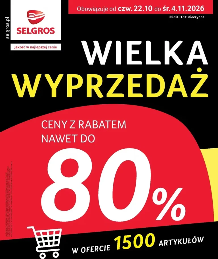 Selgros Cash&Carry Gazetka od 22.10.2026