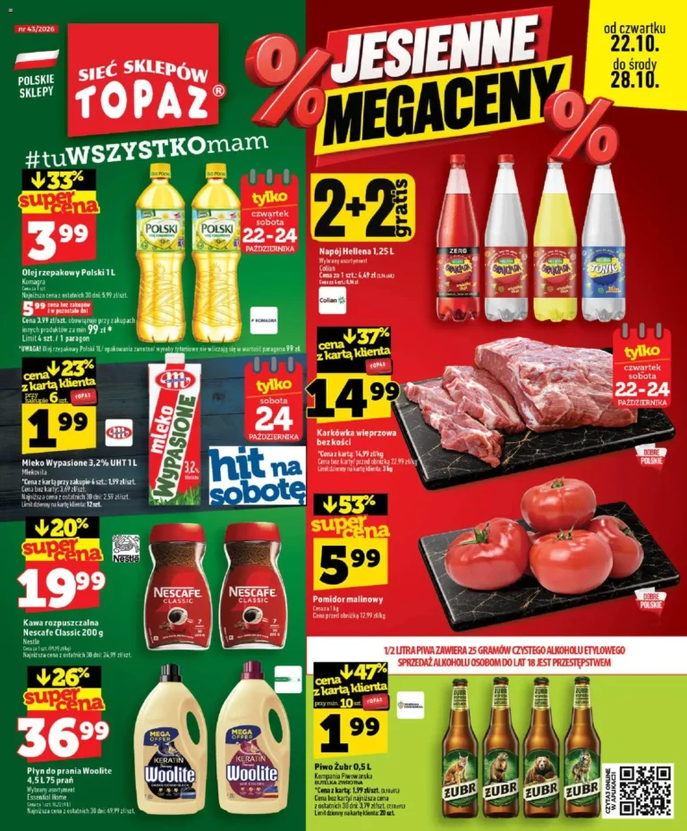 Topaz Gazetka od 22.10.2026